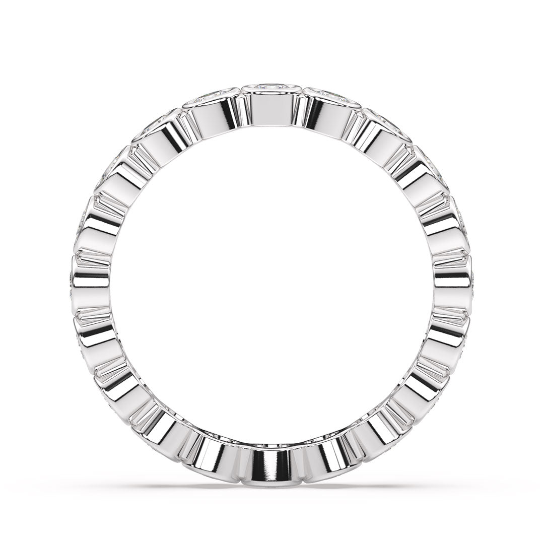 18K White Gold/