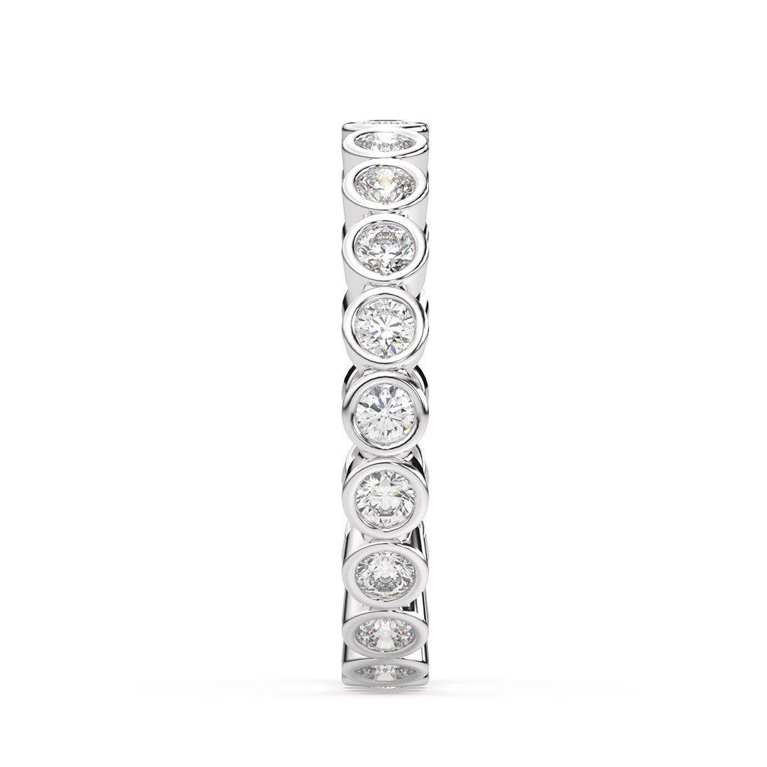 18K White Gold/