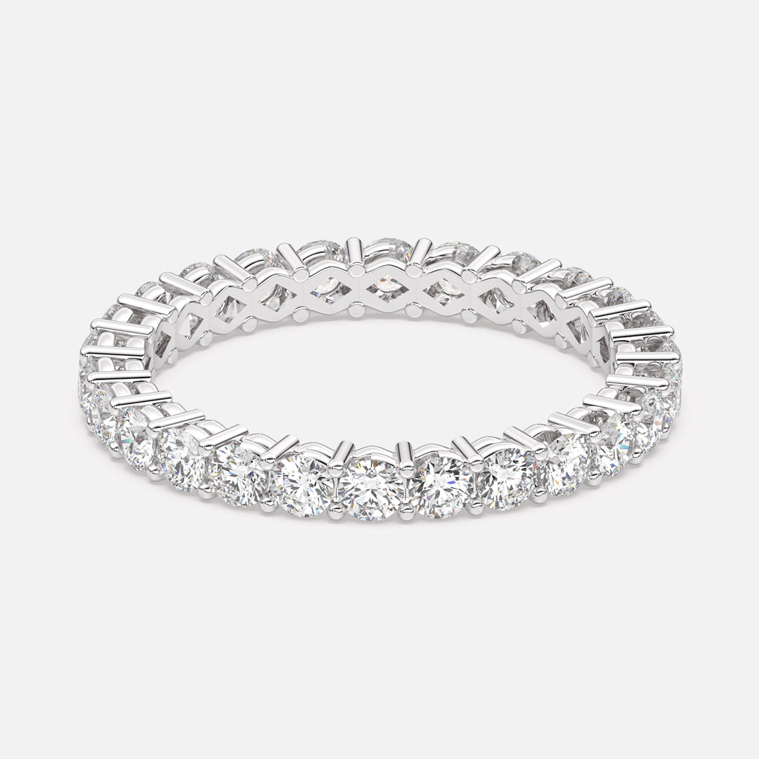 Classic 2.3mm Shared Prong Pavé Eternity Band