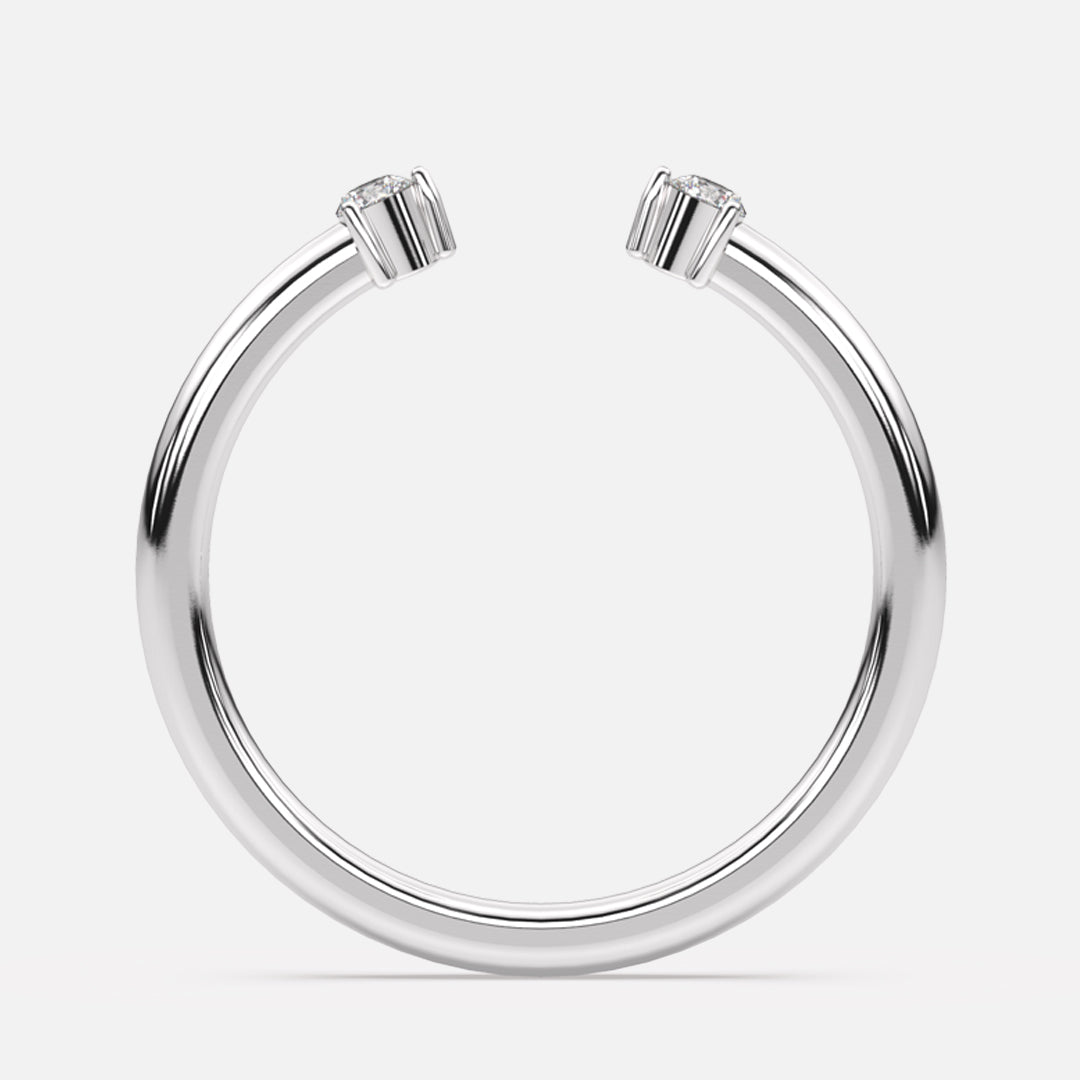 18K White Gold/