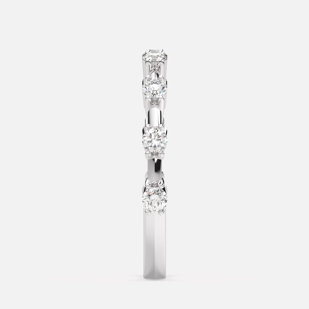 18K White Gold/