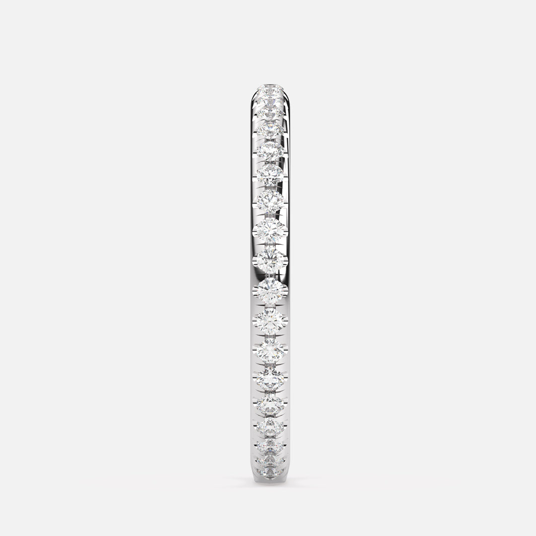 18K White Gold/
