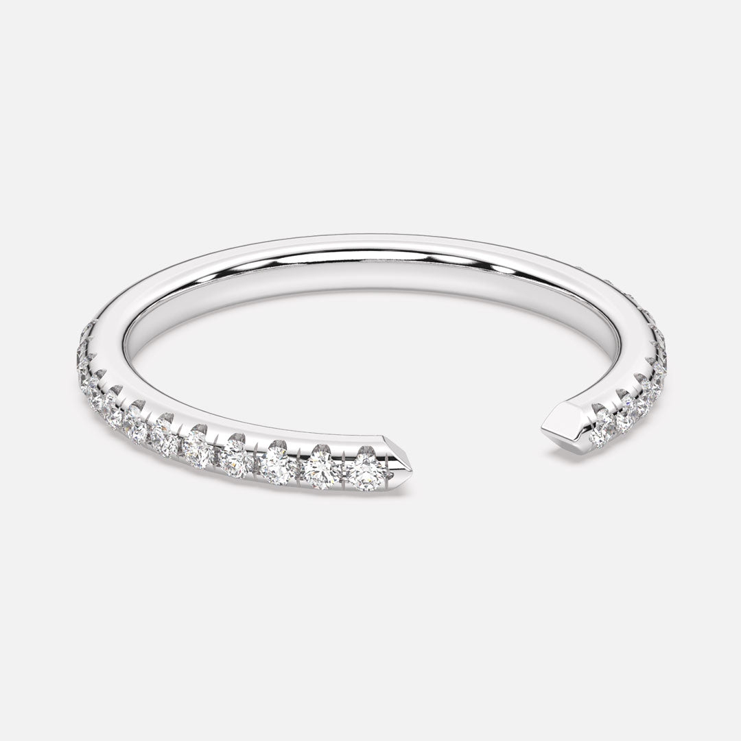 Classic Open Pavé Band