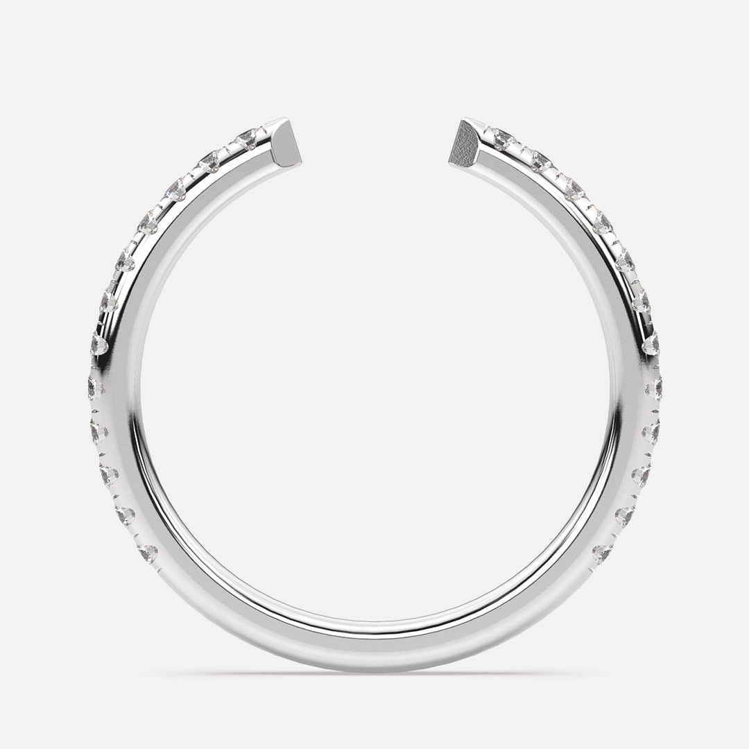 18K White Gold/