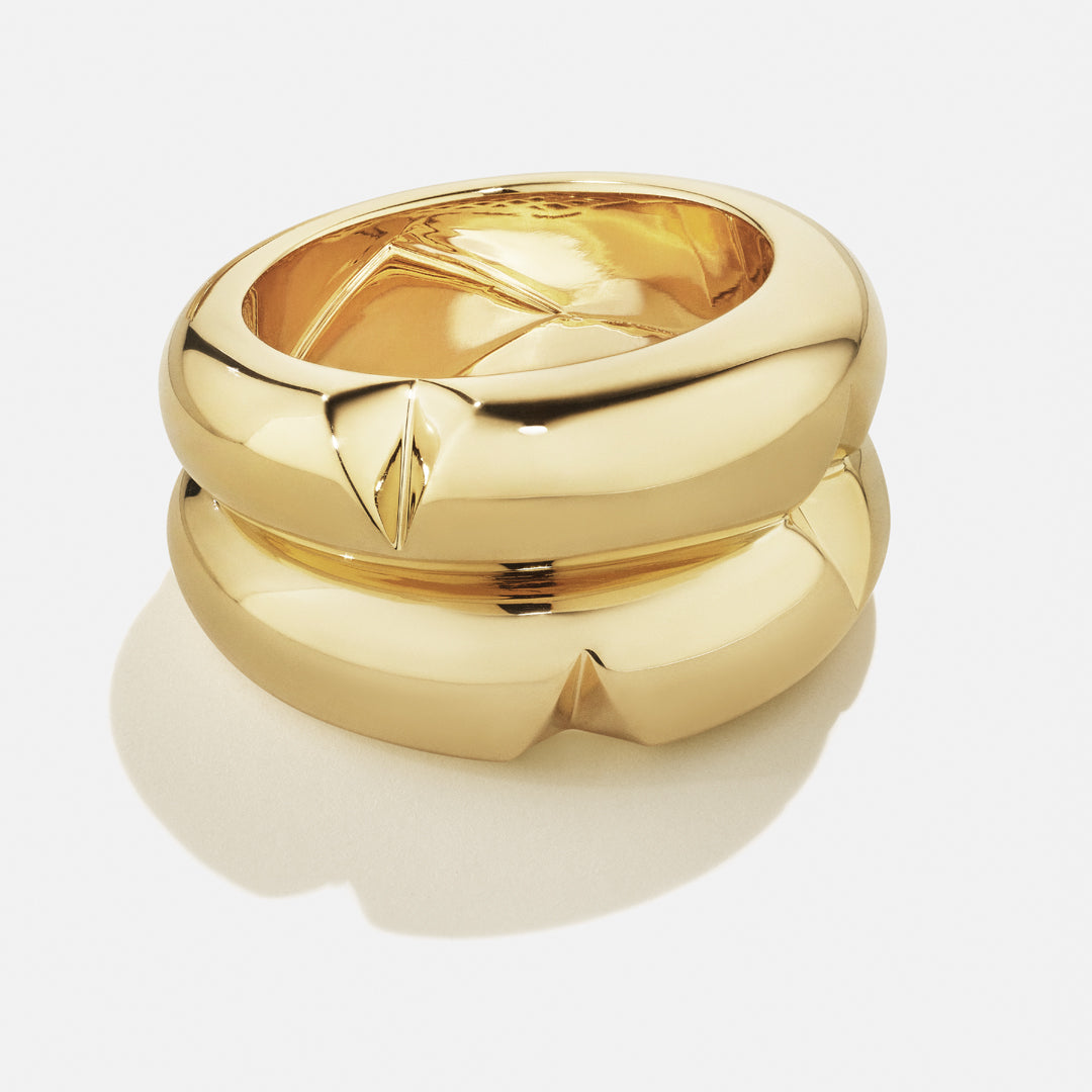 Bombé 2-Row Ring