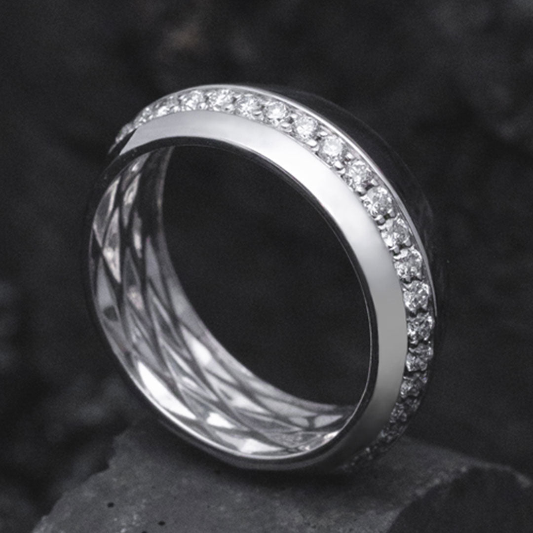 18k White Gold/
