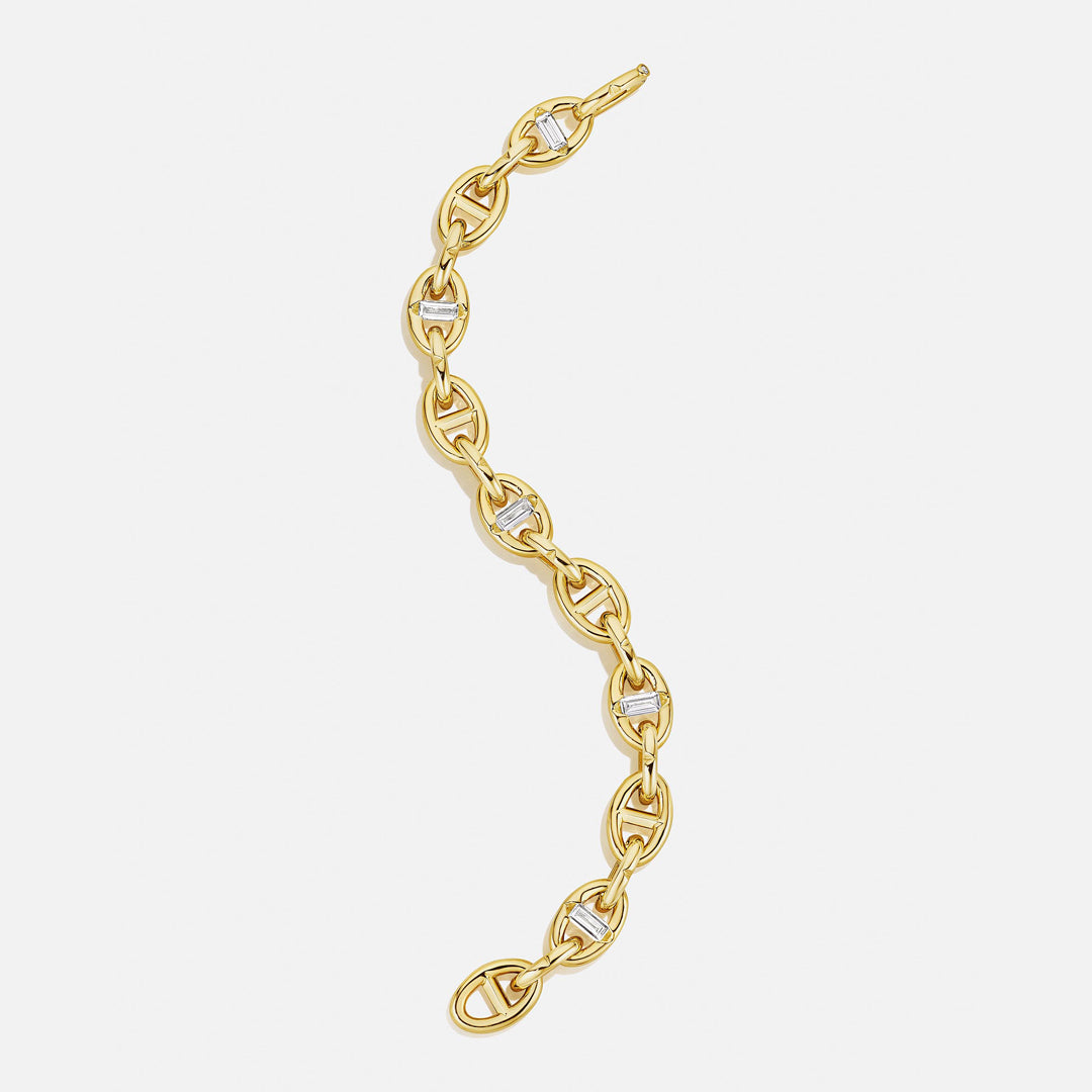Bombé Anchor Chain Bracelet
