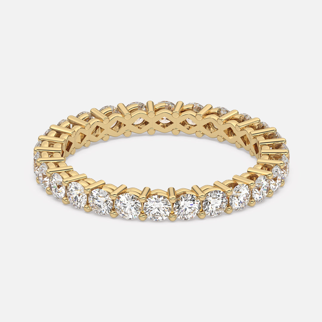 Classic 2.3mm Shared Prong Pavé Eternity Band