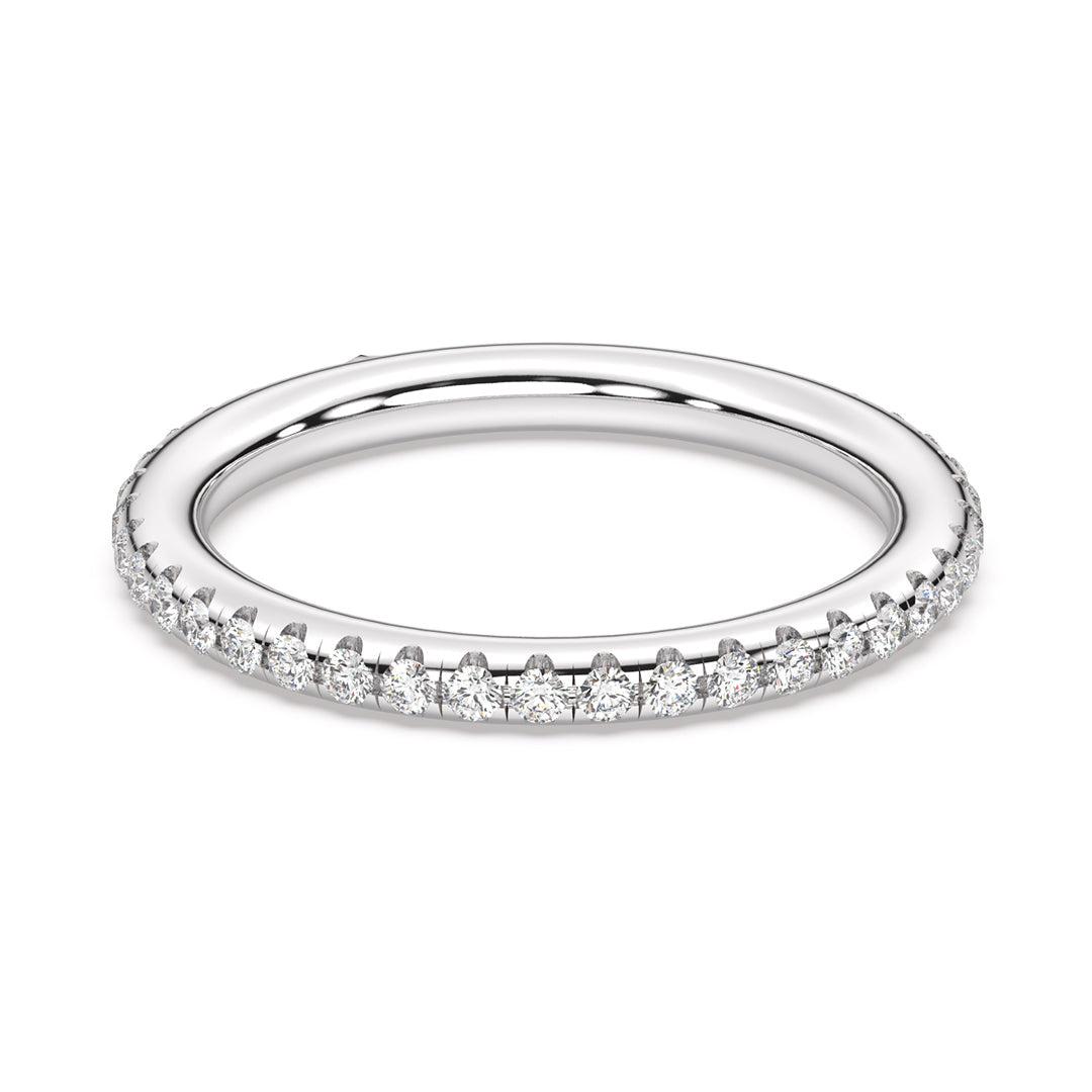 Classic 2mm Pavé Band Ring - In Stock