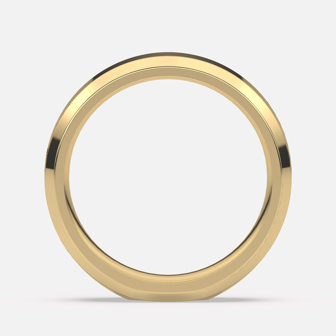 Classic 5mm Beveled Edge Band Ring - Ready to Ship