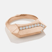 Ascent Elongated Diamond Signet Ring