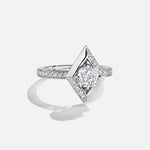 Load image into Gallery viewer, Ascent Diamond Halo Engagement Ring