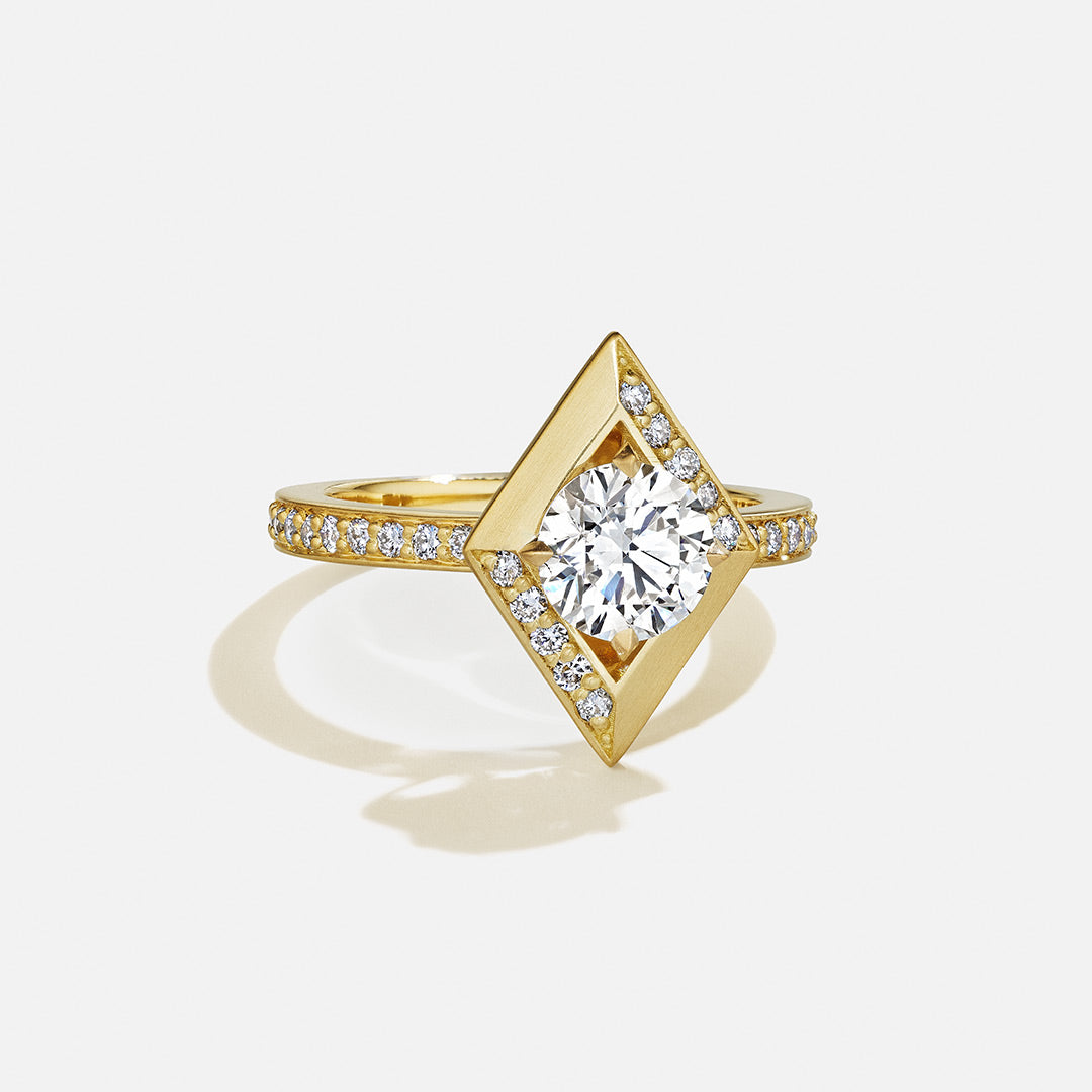 Ascent Diamond Halo Engagement Ring