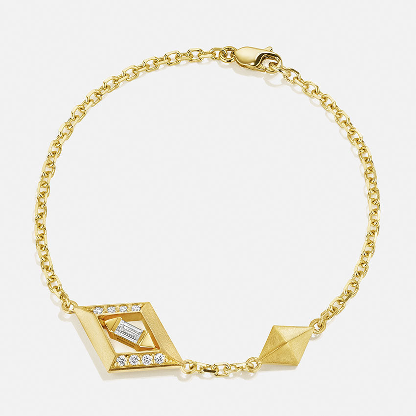Ascent Pavé Halo Diamond Bracelet