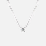 14k White Gold/Round/0.50 ct