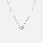 14k White Gold/Round/0.50 ct