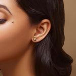 Load image into Gallery viewer, Bombé Octo Stud Bauble Earrings with Floating Stones
