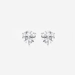 Aether Diamond Three-Prong Martini Stud Earrings