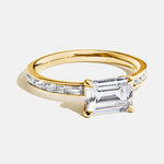 Load image into Gallery viewer, Horizon Emerald Diamond Ring