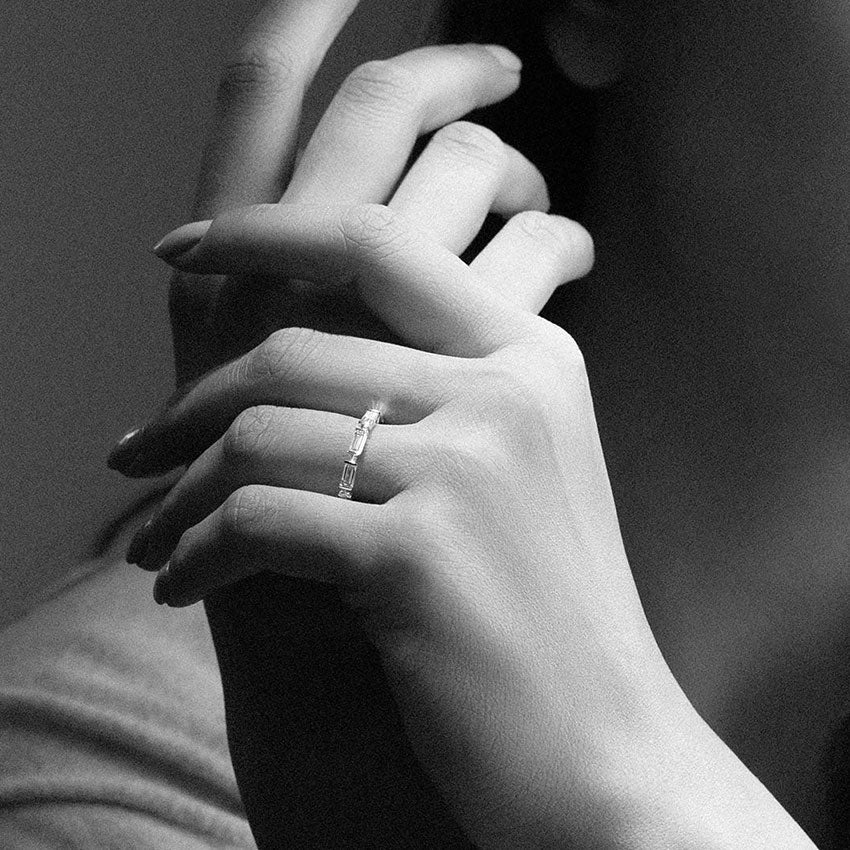 Diamond skies wedding band Clearance