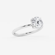 Aether Diamond Low-Profile Solitaire Engagement Ring